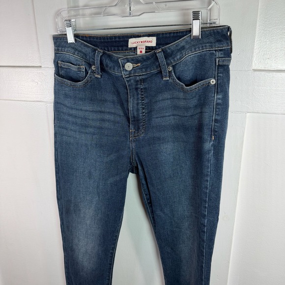 Lucky Brand Hayden Skinny Jeans Dark Wash Women's Size 10 30R - Picture 2 of 16